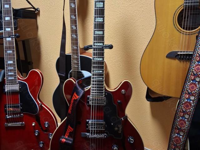 Ich verkaufe eine nagelneue Guild Starfire V w Bigsby Gitarre mit Koffer und Zubehör ! - 1